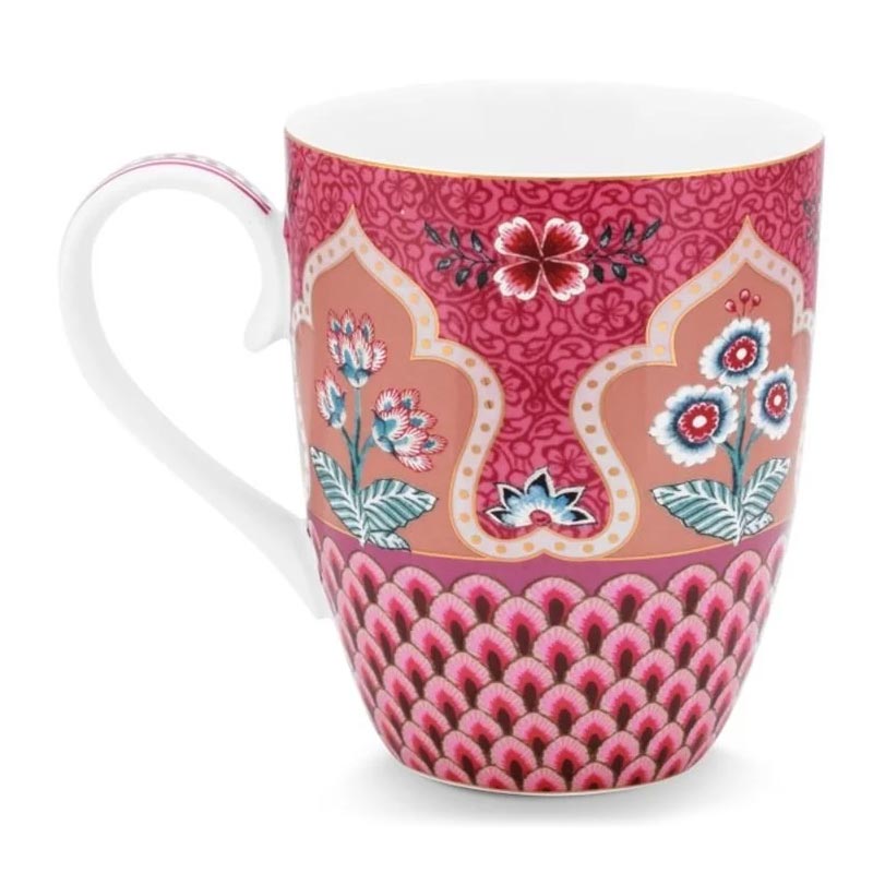 pip κούπα flower festival scallop dark pink xl 450ml 3 - Marianthi Karta