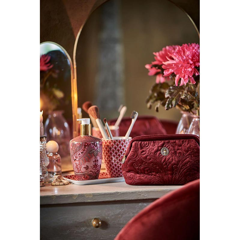 pip σετ μπάνιου πορσελάνινο kyoto festival dark pink 2 - Marianthi Karta
