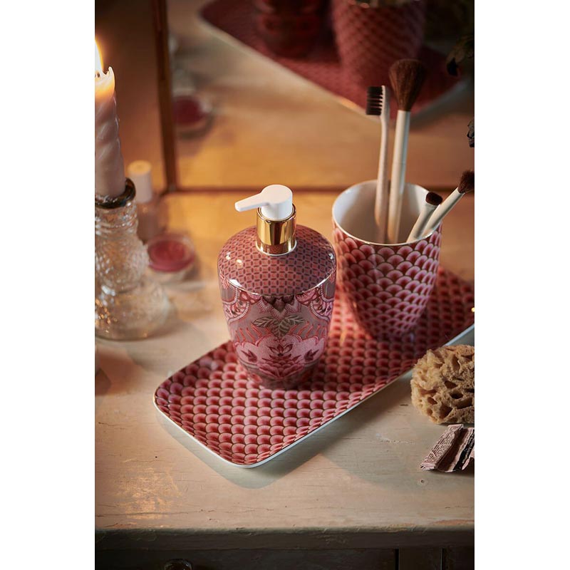 pip σετ μπάνιου πορσελάνινο kyoto festival dark pink 8 - Marianthi Karta